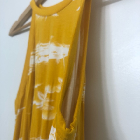 Old Navy, yellow palm tree dress - Picture 2 of 9